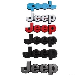 Jeep Emblem Badge Logo Adhesive Back 15.8x6.5cm See Colors